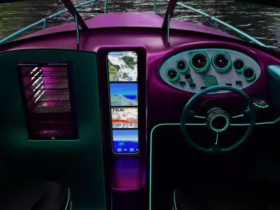 Detailed Boat 3D Model Low-poly 3D model