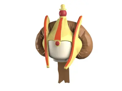 Custom3Dprint Minifigure Accessory - Minifigure Hair S3 - 011 3D print model
