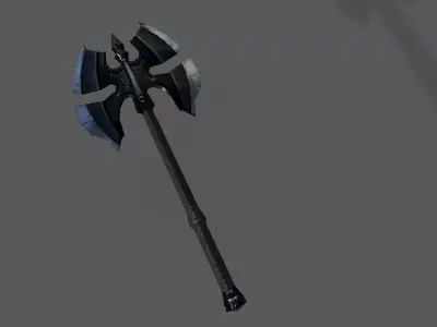 low poly AR vr axe Low-poly 3D model
