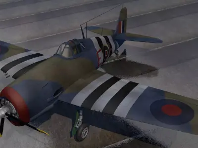 Grumman Hellcat Mk-1 - RN 3D model