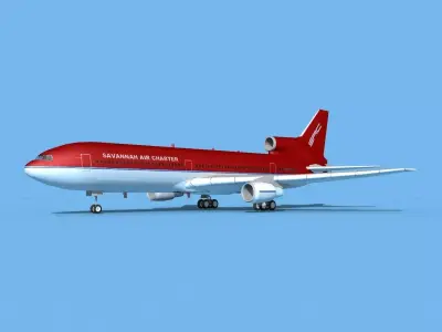 Lockheed L1011 Savannah Air Charter 3D model