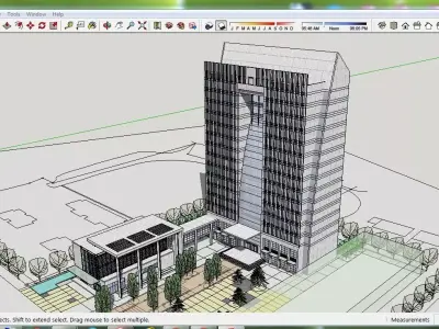 Sketchup Office building C7 Free 3D model