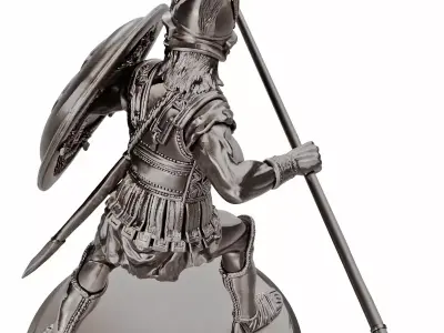 Ancient Hoplite Warrior - 3D Printable Miniature Model 3D print model