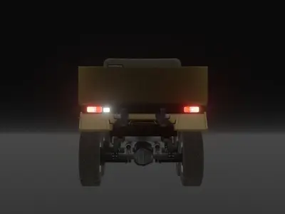 jeep 3d model for unity  Low-poly 3D model