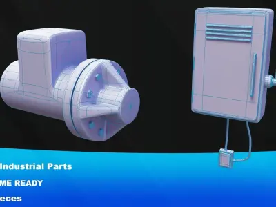 The Industrial pack 3 Free low-poly 3D model