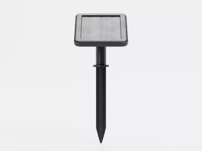 Mini Solar Panel with Ground Spike Low-poly 3D model