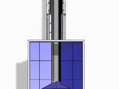 Hopper feeder for aggregates 3D model