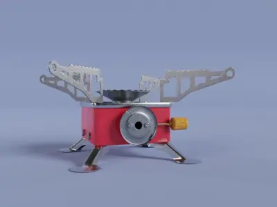Portable camping Stove 3D model