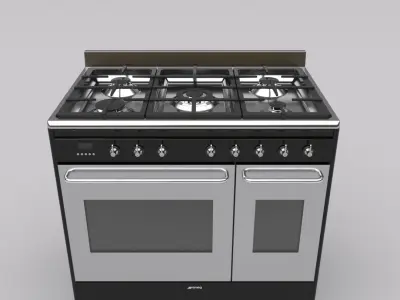 smeg industrial oven 3D model