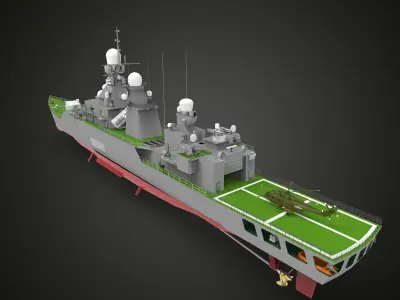 Jiangwei Class frigate 3D model