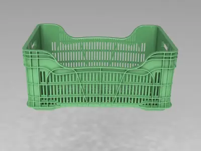 Plastic crate 3D model get