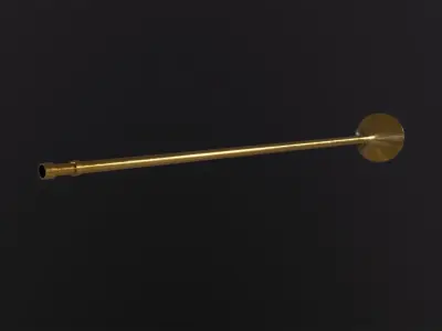 Long trumpet 3D Model Low-poly 3D model