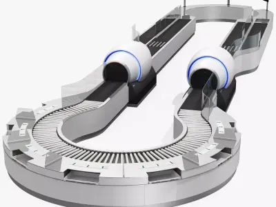 Security System Airport 3D Scanner 3D model