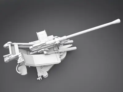 Flak 37 Scale Model 3D print model