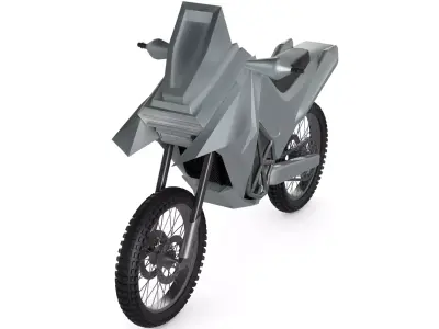 Adventure Motorcycle 3D model 3