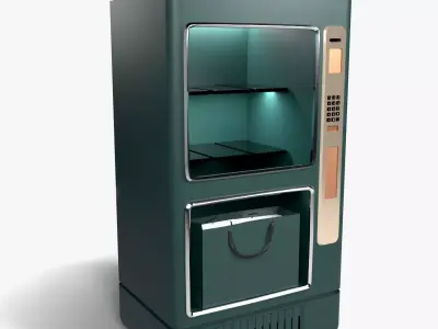 Vending Machine 3D Model  Snack  Drink Dispenser Asset Low-poly 3D model