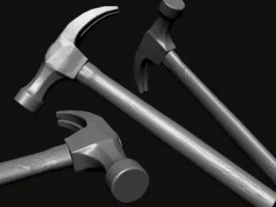 Hammer - High Detailed Free 3D print model
