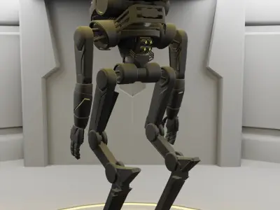 Alien Robot character 3D model