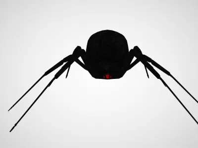 Black Widow Low-poly 3D model purchase