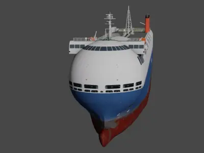 SSS bowed car carrier 3D model  Low-poly 3D model