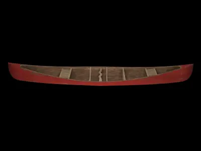 Canoe Free low-poly 3D model