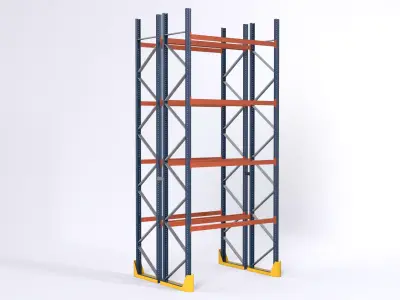 Pallet Rack Low-poly 3D model
