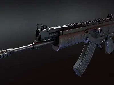 Galil Ace 31 Low-poly 3D model