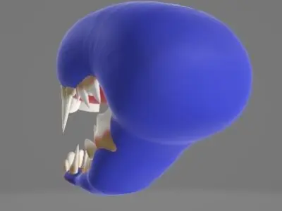 Monster head Free 3D model