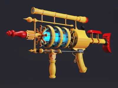 6- Rayguns- High detail 3d models Low-poly 3D model