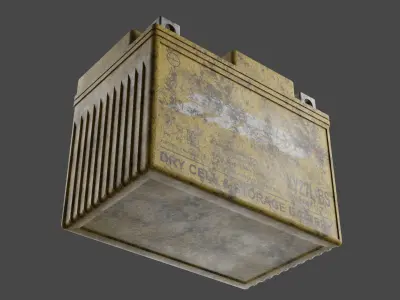 Motorcycle Battery Dirt Low-poly 3D model buy