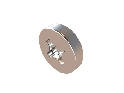 Screw v5 001 Low-poly 3D model