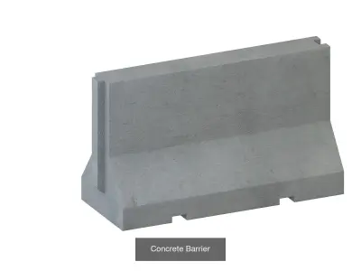 Concrete House Building Materials  3D Model Pack