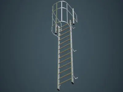 Ladder 4A Low-poly 3D model