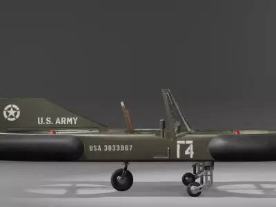 Chrysler VZ-6 - The Flying Jeep Low-poly 3D model