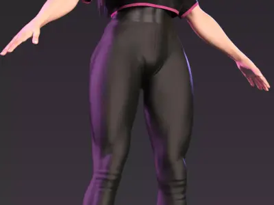 Mai Shiranui  Athletic Training Edition 3D model
