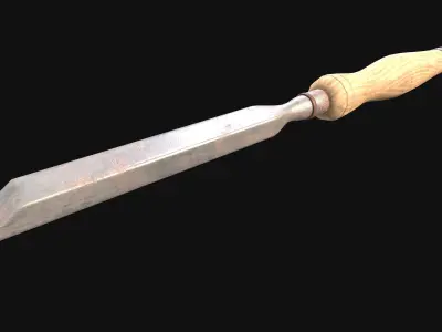 Chisel Gameready New Old Very Old Low-poly 3D model
