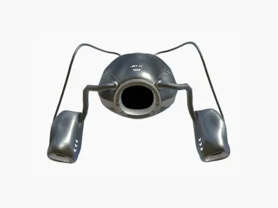 Jetpack H06 Dark Steel - SciFi Character Design Low-poly 3D model