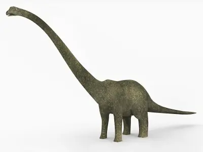 Diplodacus Dinosaur -Animated  Low-poly 3D model