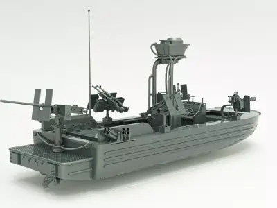 SOC-R River Patrol Boat with Armaments  3D print model