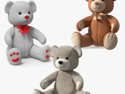 Teddy Bears Collection 3D model