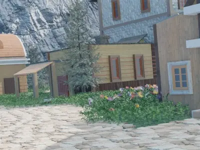 Rocky Village 3D model