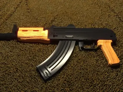 AK-47 Micro Draco Pistol 3D model