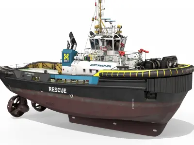ASD Tug 3213 Smit Panther 3D model