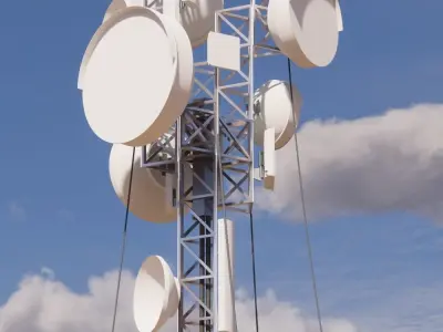Sci-fi telecom Tower  3D model
