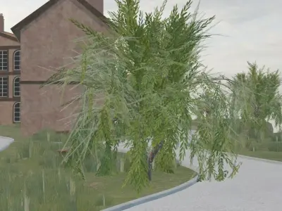 Clifftop Village Overview 3D model
