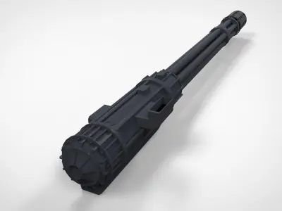 minigun gatling 3D model