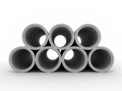 Concrete Pipes 3D model purchase