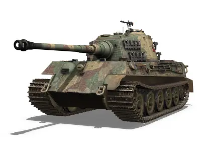 Panzerkampfwagen VI - Ausf B - Tiger II - 124 3D model
