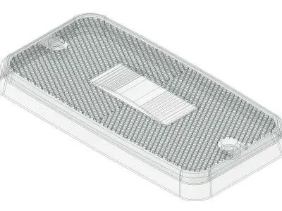 Clear truck lens 3D model