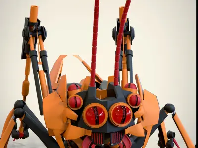 Robotic Grasshopper 3D model